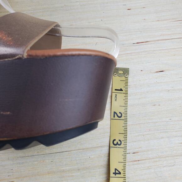 SODA | Platform Chunky Heel | Metallic  Pewter | Sandals  | Size 10 - Picture 7 of 11